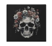 ADFGYERH Skull in Darkness Cushions Memory Foam for Adults, Seat Cushion Chair Pads Soft, Square Pillows for Dining, Kitchen, Office, Patio Chairs