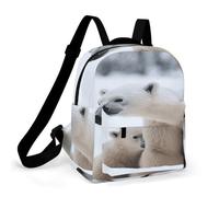 ADFGYERH Snow Animal Polar Bear Backpack Waterproof Oxford Cloth ，Backpack for Women Solid Bottom Comfortable And Convenient ，Laptop Bag Suitable for Business Or Casual Occasions, Unisex