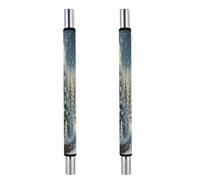 ADFGYERH Snow Wonderland Pine Tree Christmas Refrigerator Door Handle Covers 2 PCS, Refrigerator Handle Covers Non-Slip Fridge Handle Covers for Oven Microwave Dishwasher Appliance Door Sleeves