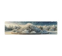 ADFGYERH Snow Wonderland Pine Tree Christmas Wall Decor Aluminum Waterproof. Plaque, Practical Gift,Sign 15.7x3.9 Inch Poster,for Home, Office, Business, Garage- Indoor/Outdoor