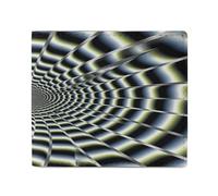 ADFGYERH Spiral Optical Illusion Gif Wallet RFID Blocking Slim, Card Holder Minimalist, Bifold Wallet for Men Women Compact for Travel