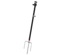 Adfitjo Game & Trail Camera Mount, 3 in 1 Aluminum 360 Degree Rotation Trail Camera Stand Mount Ground Holder, Thread Connection 1/4''-20 (6 mm) for Hunting Cameras, Solar Panels, etc.(1 Pack)