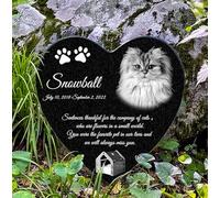 ADFSTONE Cat Memorial Stones, Pet Headstone for Loss Gifts, Animal Grave Markers - Sympathetic Dog Gift, Granite Pet Burial Markers, Personalized Pet Gravestone, Garden Stones for Bereavement, Heart