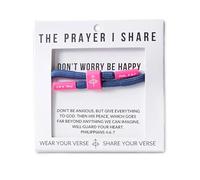 Adftccp The Prayer I Share Bracelet, Wear And Share Your Verse Scripture Bracelet For Men And Women, Adjustable Braided Faith Wristband With Bible Verse Message (F)