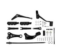 ADFZMPQ Motorcycle forward Controls Complete Kit Pegs Levers Linkages Compatible for Harley Sportster XL 883 1200 48 2004-2022 Iron forty Eight Low(B Black 2014-2022)