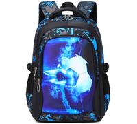 ADGBPE School Bag Boys Backpack for Teenage Heavy Duty Teen Rucksack Kids Large Secondary Waterproof Big Durable Bookbag (5-Blue)