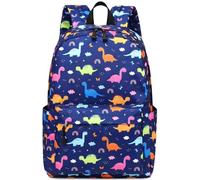 ADGBPE School Bag Boys Backpack Kids Lightning Large Teenage Durable Rucksack Lightweight Travel Waterproof Starry Student Bookbag (11-Blue Dinosaur)