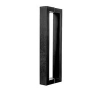 ADGCFKOP Shower Door Handle,ic Barn Door Handles,Sliding Push Pull Door Shower Glass Door Pulls Handles Large Rectangle Gate Rod with Pattern Carve(Dumb Black,Length 100cm(39.5inch))