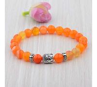 ADGJL Chakra Bracelets For Women, 7 Chakra Beads Natural Stones Crystal Bangle Buddha Jewelry Elastic Orange Yoga Bracelets Unlimited Charm Diffuser Women Men Gift