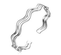 ADGJL Silver Bangles For Women Solid 925,Silver Plated Bracelet For Women Creative Hollow Wave Stripes Shaped Charming Silver Bangle Silver Friendship Bracelets For Christmas Birthday