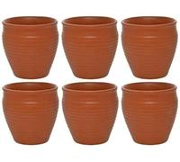 ADHAATA Ceramic Kulhar Kulhad Cups Traditional Indian Tea Chai Coffee Cup 6 OZ (Set of 6pc)