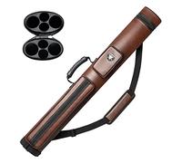 Adhafera Pool Cue Case, 2 X 2 Hard Snooker Cue Case, Made of Faux Leather Pool Cue Accessories (Not for 3/4 Cues)