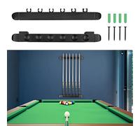 Adhafera Pool Cue Holder, 6 Pieces Wall-Mounted Pool Cue Rack | Wall-Mounted, Solid Wood, Stores 6 Pool Cues, Suitable for Billiard Clubs, Bars, Snooker Games