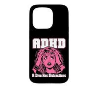 ADHD A Diva Has Distractions Funny Retro Pop Art Quote Humor Case for iPhone 15 Pro
