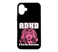 ADHD A Diva Has Distractions Funny Retro Pop Art Quote Humor Case for iPhone 16 Plus
