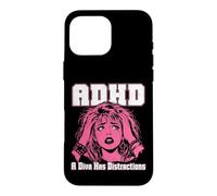 ADHD A Diva Has Distractions Funny Retro Pop Art Quote Humor Case for iPhone 16 Pro Max