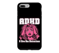 ADHD A Diva Has Distractions Funny Retro Pop Art Quote Humor Case for iPhone 7 Plus/8 Plus