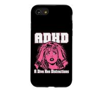 ADHD A Diva Has Distractions Funny Retro Pop Art Quote Humor Case for iPhone SE (2020) / 7/8