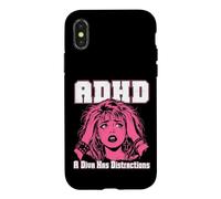 ADHD A Diva Has Distractions Funny Retro Pop Art Quote Humor Case for iPhone X/XS