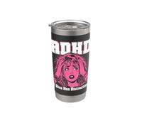 ADHD A Diva Has Distractions Funny Retro Pop Art Quote Humor Stainless Steel Insulated Tumbler