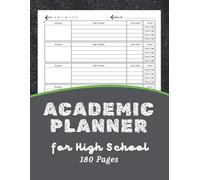 ADHD Academic Planner for High School Students: Undated Daily Homework Journal Notebook for Academic Middle & School High School Students with ADHD | Perfect Assignment tracker for Teens