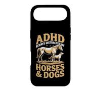 ADHD Always Distracted By Horses And Dogs Funny Meme Design Case for iPhone Air