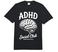 ADHD Awareness ADHD Social Club Comfort Colors Adult Heavyweight T-Shirt