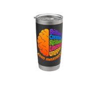 ADHD Awareness Brain Hyperactivity Disorder Affirmations Stainless Steel Insulated Tumbler