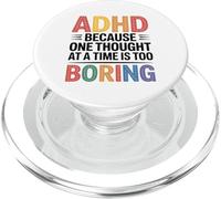 ADHD Because One Thought at a Time Is Too Boring PopSockets PopGrip for MagSafe