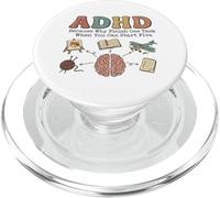 ADHD Because Why Finish One Task When You Can Start Five PopSockets PopGrip for MagSafe