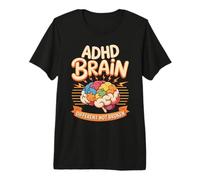 ADHD Brain Different Not Broken Neurodiversity Premium T-Shirt