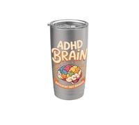 ADHD Brain Different Not Broken Neurodiversity Stainless Steel Insulated Tumbler
