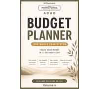 ADHD Budget Planner: Money Management Workbook for Adults, friendly Monthly Budget, Expense Tracker, Savings financial Habit Journal (ADHD finance management)