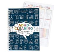 ADHD Cleaning Planner 2026 - Weekly & Monthly Household Cleaning Checklist for ADHD Minds - Stress-Free Housework,Mental Health Friendly Productivity Planner