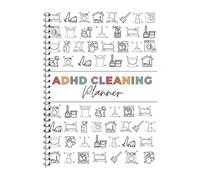 ADHD Cleaning Planner, A4 Household Cleaning Schedule Planner and Checklist, Household Clean Organizer Daily Planners Check List for Daily, Weekly, Monthly, Annually Organizer (2pcs)