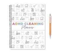 ADHD Cleaning Planner Book, A4 Household Cleaning Schedule Planner Colorful Cleaning List Planners, ADHD Daily Planners Adult Check List for Daily, Weekly, Monthly, Annually Organizer