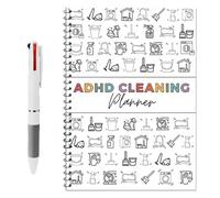 ADHD Cleaning Planner, Cleaning Planner for Household, Daily Weekly Monthly Cleaning Appointment Books & Planners, Customizable Chore Chart Notebook for Home Management and Task Tracking