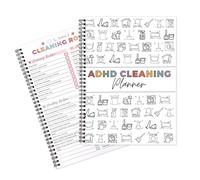 ADHD Cleaning Planner, Cleaning Schedule and Checklist Organizer