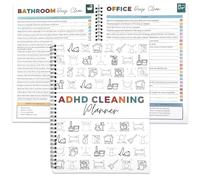 ADHD Cleaning Planner, Cleaning Schedule and Checklist Organizer ADHD Cleanings and Organizing Planner Bundle Household Cleanings Schedule and Checklist Management for Home, Family Clean Tasks
