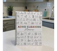 ADHD Cleaning Planner, Daily Weekly Monthly Household Cleaning Schedule, 8.27 x 11.22 inch Chore Chart Organizer