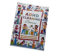 ADHD Cleaning Planner, Daily Weekly Monthly Household Cleaning Schedule and Checklist Organizer, Chore Chart Notebook for Home and Family Tasks, 8.26 x 11.2 Inches