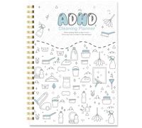 ADHD Cleaning Planner, Durable Spiral-Bound Organizer with Deep Cleaning Checklists for All Rooms, Habit-Building Tools & a Stress-Free System for Adults and Busy Lifestyles