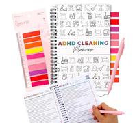 ADHD Cleaning Planner for Adults - Undated Daily, Weekly & Monthly Housework Schedule & Checklist - Household Chores Organizer Notebook for Home Management, Routine Tracking & Family Tidying Tasks