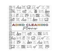 ADHD Cleaning Planner, Household Cleaning Schedule & Checklist, Daily/Weekly/Monthly/Yearly Housekeeping Notebook, Coil Bound To Do Organizer, Professional House Management Logbook, for Housewife