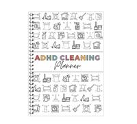 ADHD Cleaning Planner,Household Cleaning Schedule,Cleaning List,Schedule Management,Cleaning and Organizing Planner,Daily Weekly Monthly Organizer (1PCS)