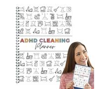 ADHD CLEANING Planner,Household Cleaning Schedule, Weekly And Daily Organizer, Maintenance Notebook, List Book For Family Members