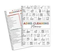 ADHD Cleaning Planner, Housework Chart with Task Checklists and Schedules
