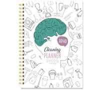 ADHD Cleaning Planner, Undated Cleaning Schedule & Organizer with Daily Weekly Monthly Checklists, Customizable Templates & Family Chore Chart for Adults, Teens & Neurodivergent Users