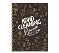 ADHD Cleaning Planner, Weekly and Monthly Organizing Planner with Cleaning Schedule and Checklist for Adults, Women for Household, Home, Kitchen, Bathroom, Bedroom Chores