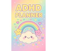 ADHD Daily Planner: Cute Kawaii Edition: Pastel Aesthetic Style with Goals & Reflections